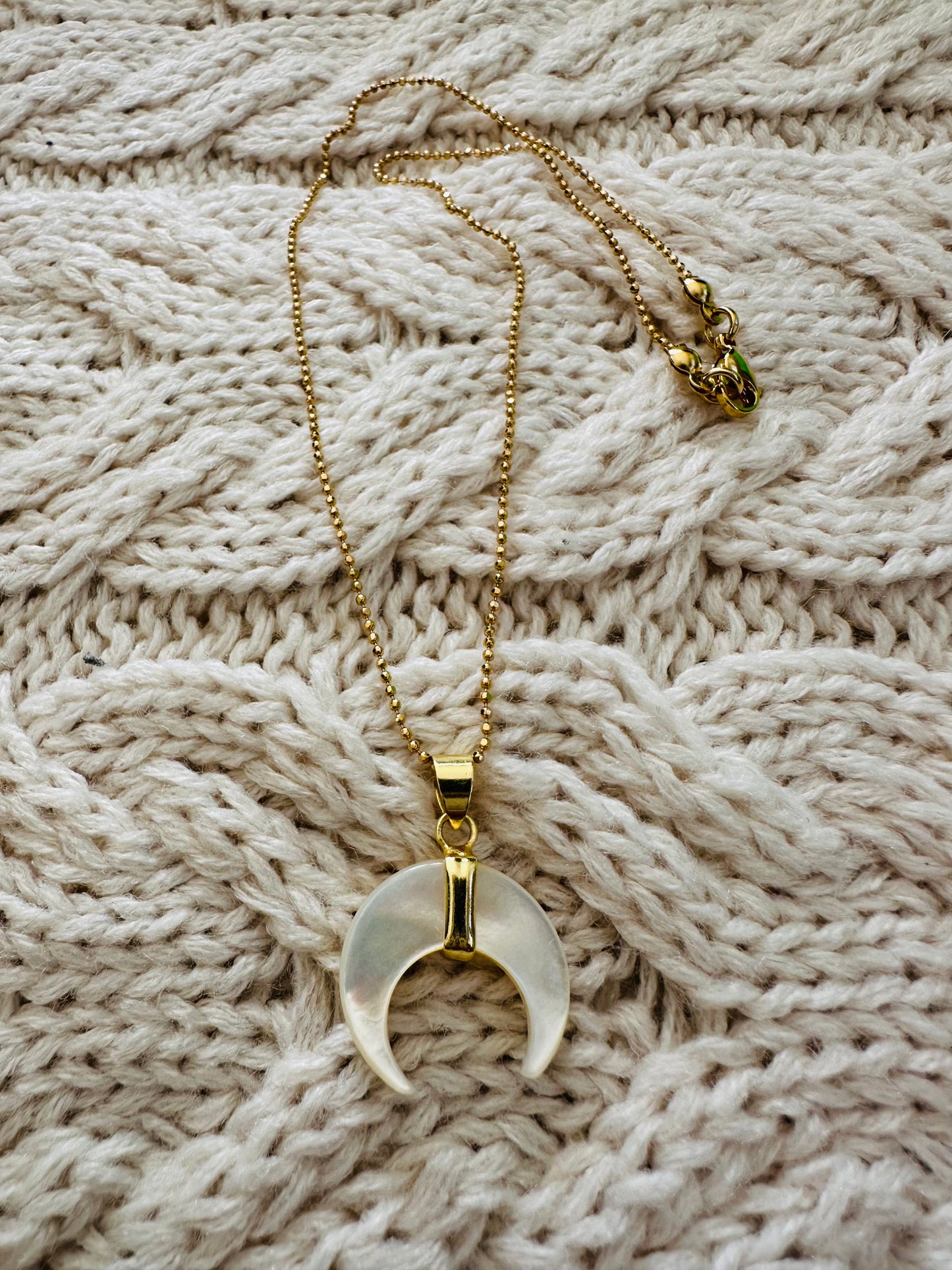 Necklace Mother Pearl Moon